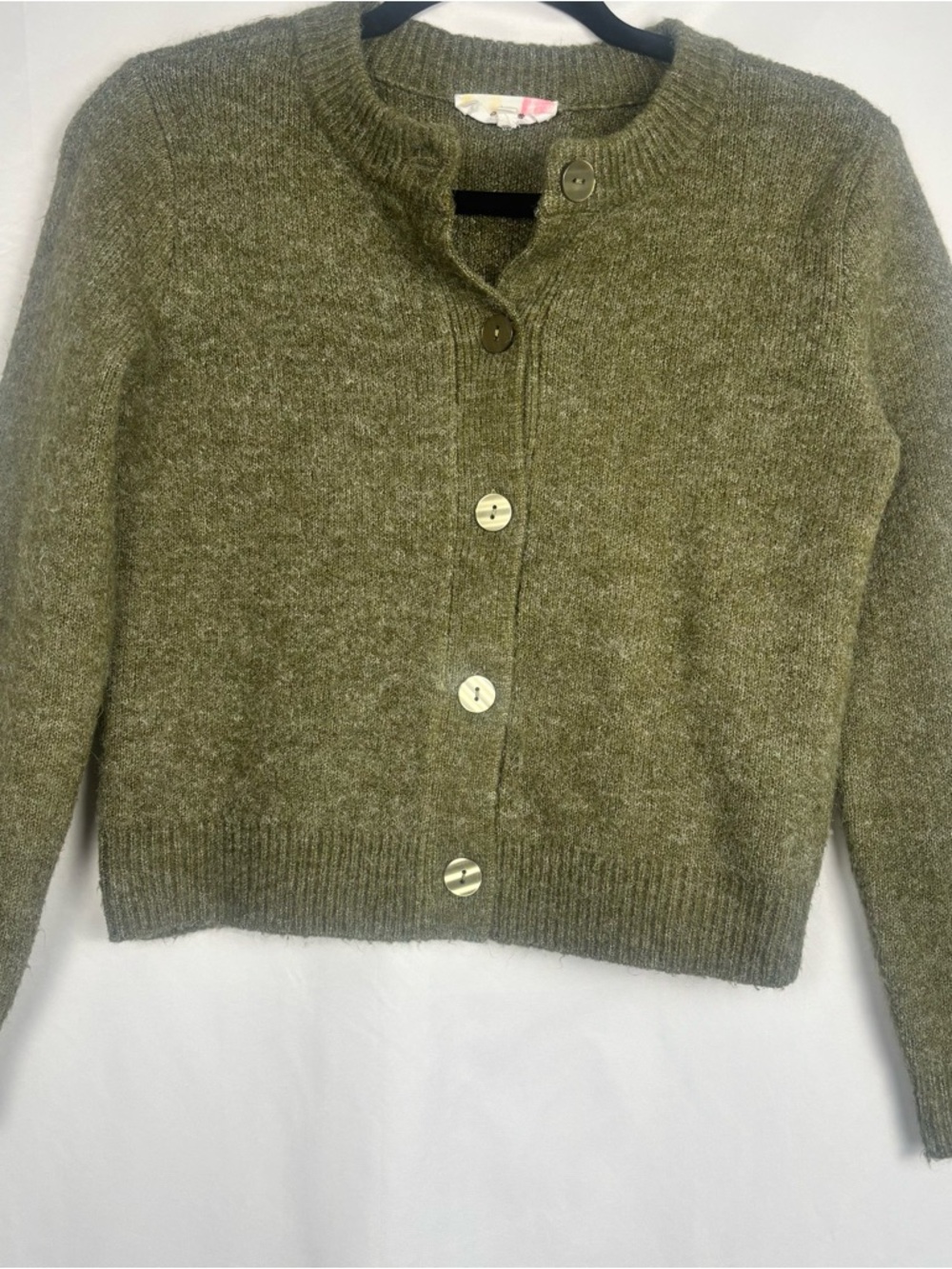 Hazel Moon  Button-Front Crewneck Cardigan